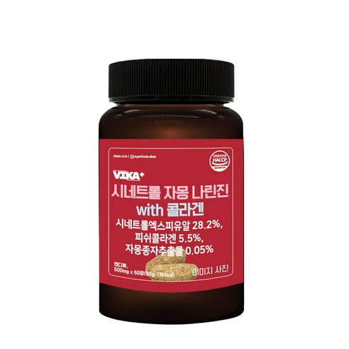 비카인 시네트롤 자몽 나란진 위드 콜라겐, 60정, 1개