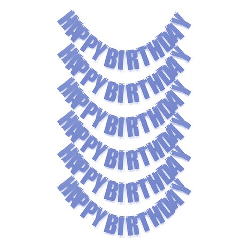 블럭마트 돌잔치용품 심플 HAPPYBIRTHDAY 가랜드 6p세트, TYPE6, 6세트