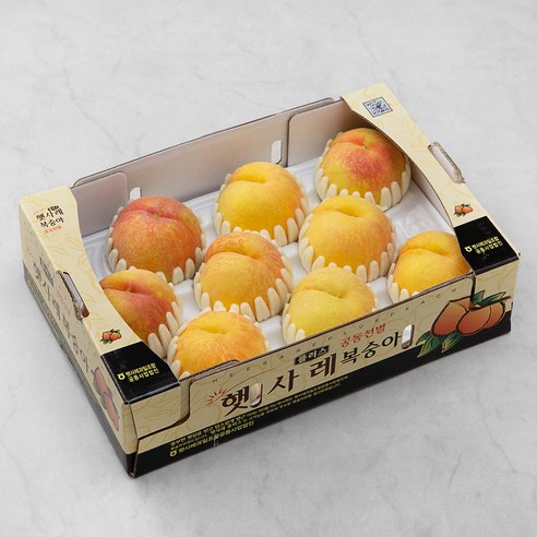 햇사레 GAP 인증 황도복숭아, 3kg(10내), 1박스