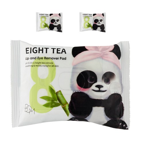비오엠 에잇티 립앤아이 리무버패드 클렌징 시트, 55g, 3개