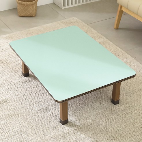 브라운 상다리 접이식 테이블 1200 x 450 mm, 민트