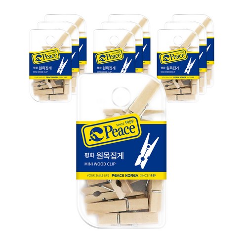 피스코리아 원목집게 행거용 3.5cm, 원목색, 10개