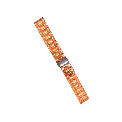 비쉐르 갤럭시 워치 2 44mm 투명 디어링 크리스탈 레진 밴드 스트랩, 오렌지, 1개