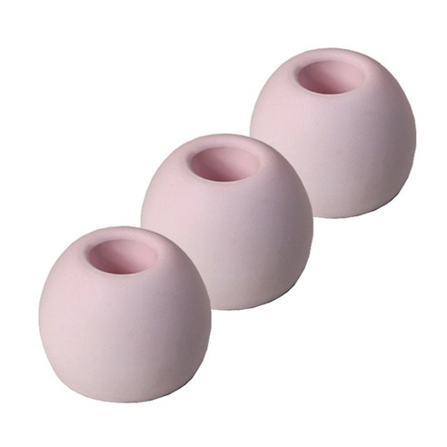 심플한 규조토 칫솔꽂이 원형, 핑크, 3개