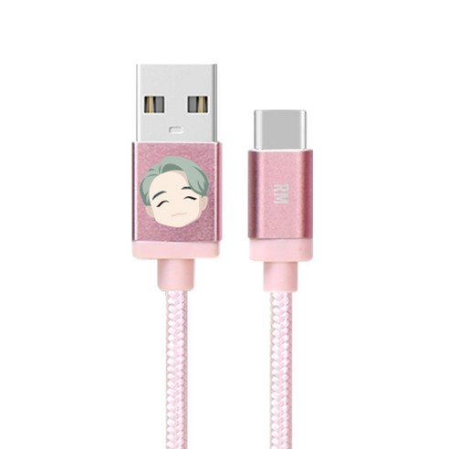 케이에이치바텍 BTS 캐릭터 C타입 충전 케이블, RM, 1개