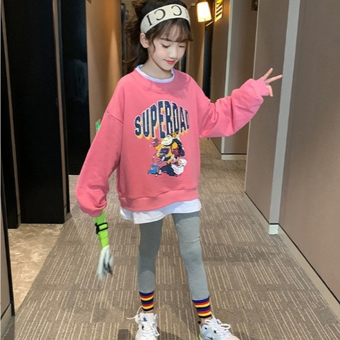 앤젤아이 아동용 슈퍼 대디 멀티 레깅스 상하세트
