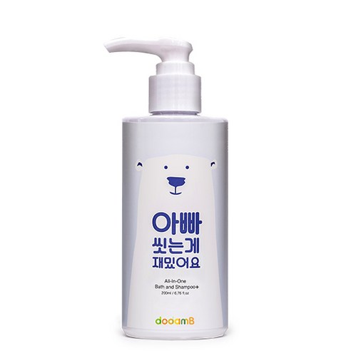 도담비 올인원 바스 앤 샴푸 플러스, 200ml, 1개