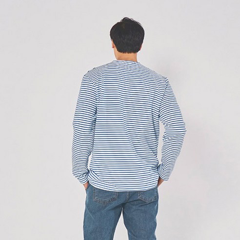 빅사이즈클럽 남성용 WAW 분또 한줄 단가라 긴팔 티셔츠