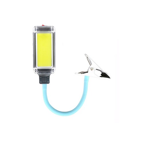 COB CHIP LED 충전식 집게 자라바 작업등 DJDCOB723, 1개