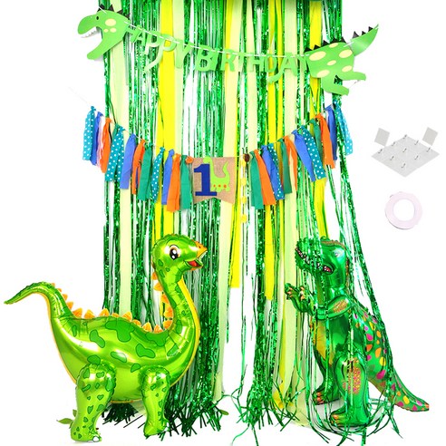 파티쇼 생일공룡 2번 홈파티세트, 혼합색상, 1세트