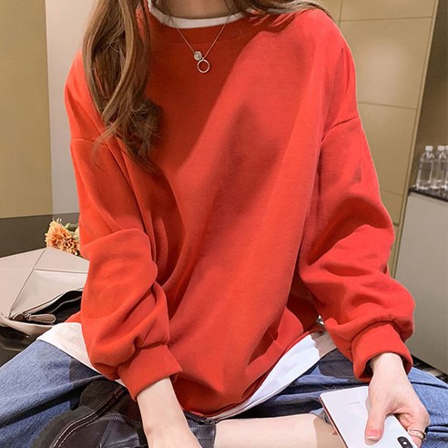 루나걸 여성용 커벳트 라운드 맨투맨
