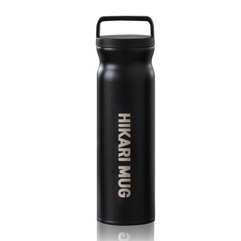 HiKaRi 스텐 대용량 진공 보온보냉병, 블랙, 360ml