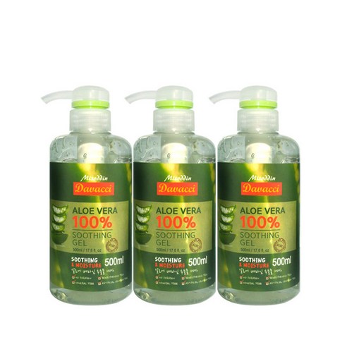 다바찌 알로에베라 수딩젤 100, 500ml, 3개