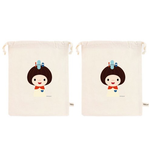 디자인아지트 기저귀 파우치 2p, 아이들단발머리