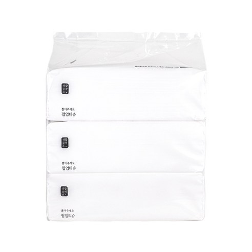 로켓배송으로 신속하게 받을 수 있는 생활공작소 뽑아쓰는 팝업티슈 180매, 3개 세트