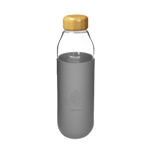 Leaves 유리 컬러드 텀블러, Deep Gray, 500ml
