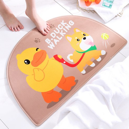 헬로 동물 반원 홈 발매트, H타입