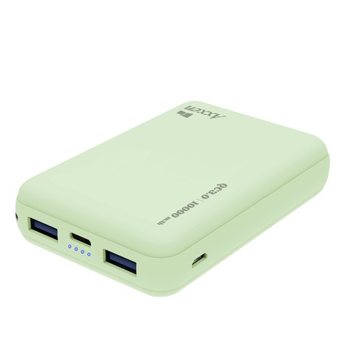 액센 보조배터리 10000mAh 멀티단자, B110, 민트