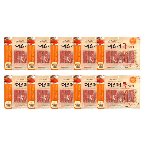 미스터쿡 강아지 간식 혼합 300g, 연어, 10개