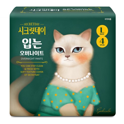 시크릿데이 입는 오버나이트 팬티형