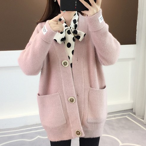 디어로라 여성용 소프트 울터치 가디건
