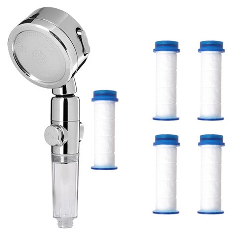 리시 비타민 염소제거볼 필터 샤워기 + 리필 5p 세트, 1세트