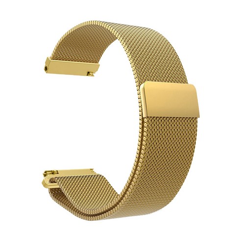 스페이스쉴드 갤럭시 워치 마그네틱 메탈 스트랩 20mm (41mm/42mm 호환 가능), 골드, 1개