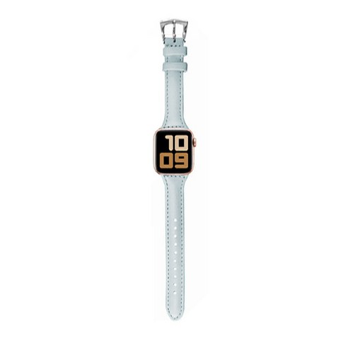 인뮤즈 애플워치 2/3/4/5 데일리 우먼 가죽 밴드 42/44 mm, 블루그레이, 1개