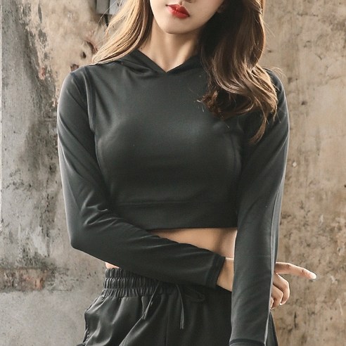 여성용 후디 크롭티 KKJN-S90