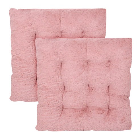 소프트 극세사 방석 2p, PINK