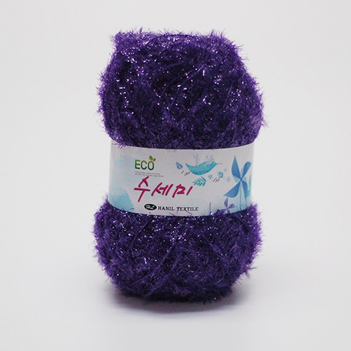 아실닷컴 에코 수세미 뜨개실 80g x 4p, 13 딥바이올렛