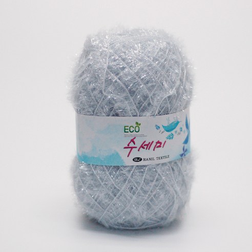 아실닷컴 에코 수세미 뜨개실 80g x 4p, 32 실버그레이