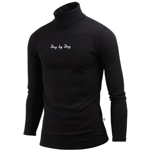 다꾸앙 남성용 겨울 촉감 바이자수 폴라 터틀넥 니트 ts2865