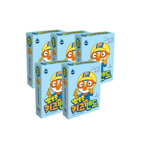영케미칼 뽀로로 키즈밴드 혼합형 4종 x 5p 세트, 20개입, 1세트