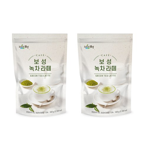 녹차수도보성 보성 녹차 라떼 파우더, 500g, 1개입, 2개