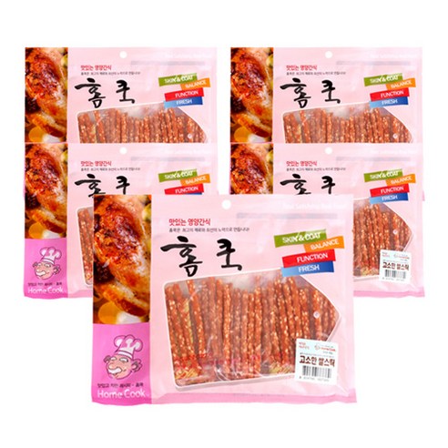 홈쿡 강아지 간식 400g, 고소한 쌀스틱, 5개