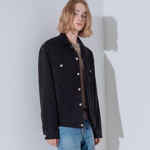 브이투 남성용 STANDARD BOXY WASHING TRUCKER 자켓