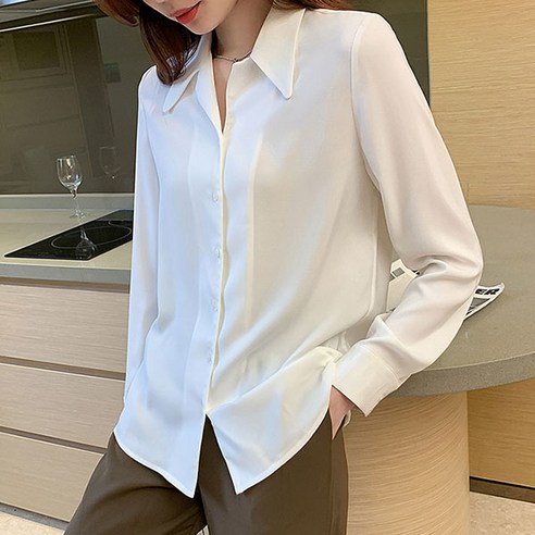 포플러앤씨 테링 카라 블라우스