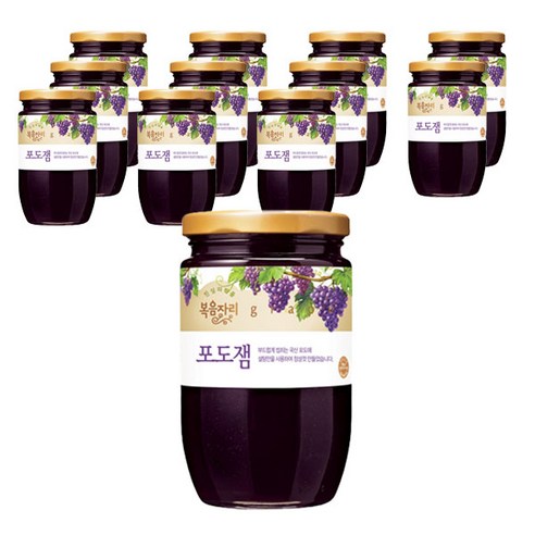 [복음자리] 과일잼(포도잼), 480g, 12개