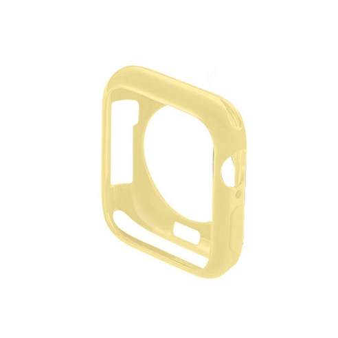 비쉐르 캔디펍 애플워치5 44mm TPU 젤리 케이스, 옐로우, 1개