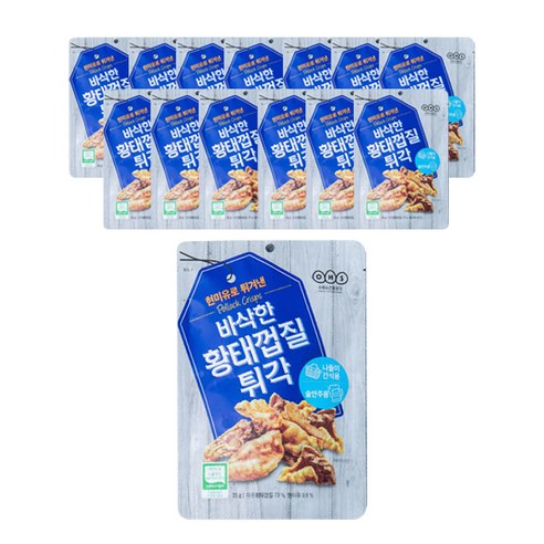 오희숙전통부각 바삭한 황태껍질튀각, 35g, 15개