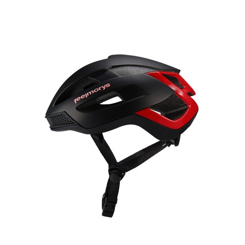 필모리스 매트 MTB 전동킥보드 인라인 자전거 헬멧 F-384, M, 블랙 + 레드, 1개