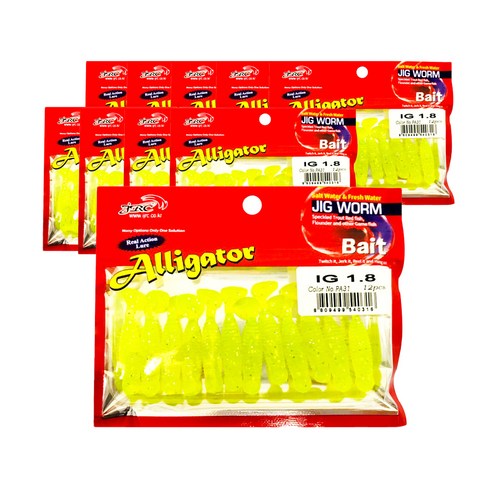 JIG WORM IG1.8 낚시 루어 12p x 10개, PA31, 1.4g
