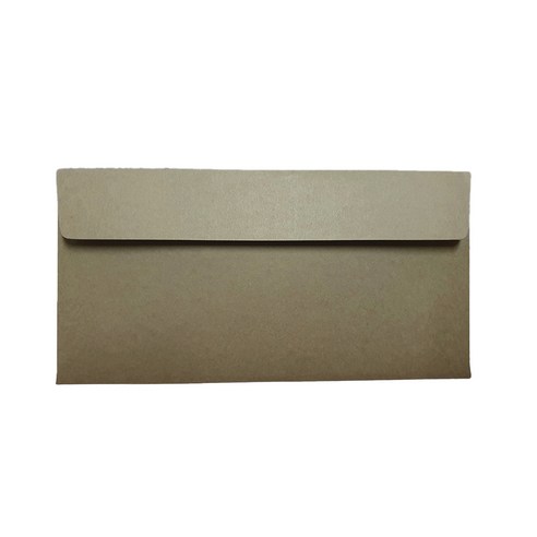 초대장 청첩장 리플릿 수입지 엽서봉투 220 x 105 mm, 밤색, 100개