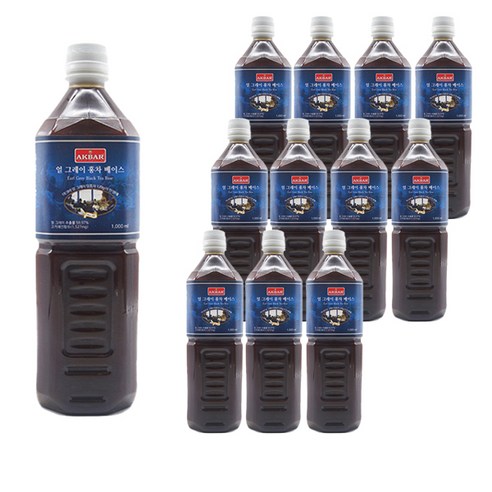 아크바 얼 그레이 홍차 베이스, 1L, 12개