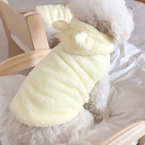바이담수미 강아지 보아곰 후드, 옐로우