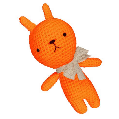 아이한코 뚱이 Big 손뜨개인형 뜨개질 DIY 패키지 + 꼬리방울 랜덤발송, 1세트, 071 오렌지