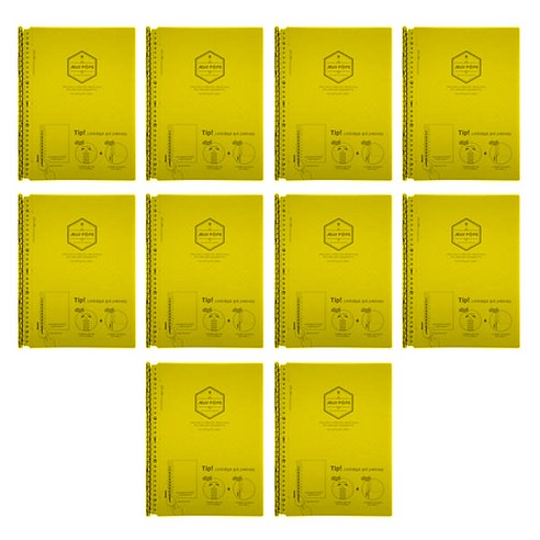 문화산업 젤리 팝스 스마트 노트 60p, 네온옐로우(JN600-75), 10개