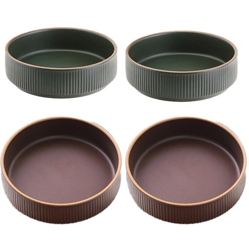 로얄베일 라포레 찬기 10.5cm, 소일브라운, 우드그린, 4개