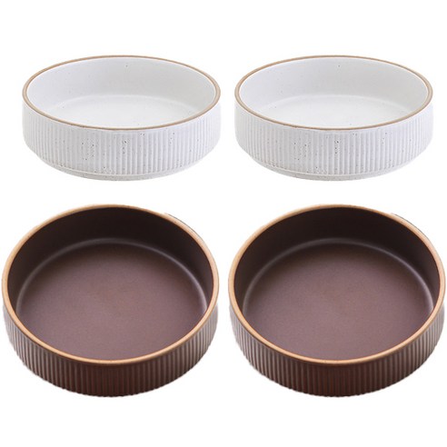 로얄베일 라포레 찬기 12.5cm, 스노우화이트, 소일브라운, 4개
